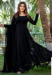 Picture of Exquisite Georgette & Silk Black Readymade Gown