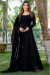 Picture of Exquisite Georgette & Silk Black Readymade Gown