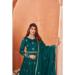 Picture of Magnificent Silk Teal Anarkali Salwar Kameez