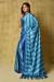 Picture of Exquisite Satin Slate Blue Saree