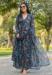 Picture of Radiant Georgette Cadet Blue Readymade Gown