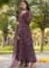 Picture of Graceful Georgette Dim Gray Readymade Gown