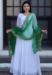 Picture of Bewitching Georgette White Readymade Gown