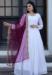 Picture of Gorgeous Georgette White Readymade Gown
