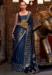 Picture of Charming Satin & Silk Navy Blue Saree