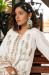 Picture of Classy Organza Off White Straight Cut Salwar Kameez