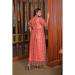 Picture of Amazing Satin Indian Red Readymade Gown