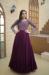 Picture of Shapely Georgette Saddle Brown Readymade Gown