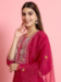 Picture of Magnificent Silk Deep Pink Readymade Salwar Kameez