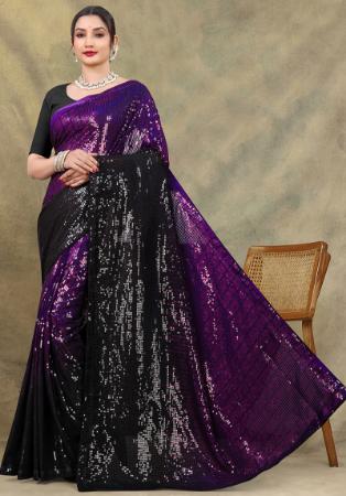 Picture of Taking Georgette & Net Black Saree