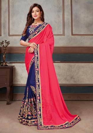 Picture of Appealing Net & Silk Tomato Saree