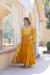 Picture of Gorgeous Georgette Golden Rod Readymade Gown