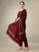 Picture of Classy Cotton Maroon Readymade Salwar Kameez