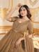 Picture of Sightly Georgette Dark Khaki Readymade Gown