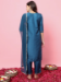 Picture of Bewitching Silk Steel Blue Readymade Salwar Kameez