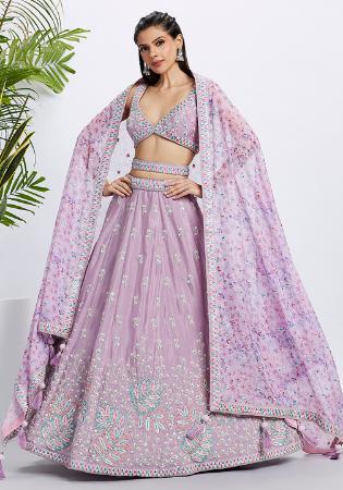 Picture of Comely Georgette Thistle Lehenga Choli