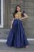 Picture of Excellent Chiffon Dark Slate Blue Readymade Gown