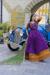Picture of Classy Cotton & Silk Purple Readymade Gown