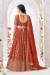 Picture of Alluring Georgette Fire Brick Readymade Lehenga Choli