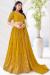 Picture of Beauteous Georgette Golden Rod Readymade Lehenga Choli