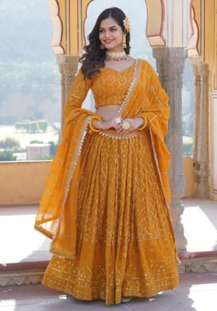 Picture of Magnificent Georgette Chocolate Lehenga Choli