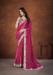 Picture of Well Formed Silk Deep Pink Saree