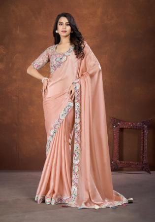 Picture of Marvelous Silk Tan Saree