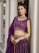 Picture of Appealing Georgette Saddle Brown Lehenga Choli