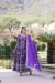 Picture of Chiffon & Silk Medium Purple Readymade Gown