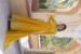 Picture of Radiant Georgette Golden Rod Readymade Gown