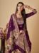 Picture of Gorgeous Silk Purple Straight Cut Salwar Kameez