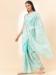Picture of Pleasing Silk & Organza Pale Turquoise Saree