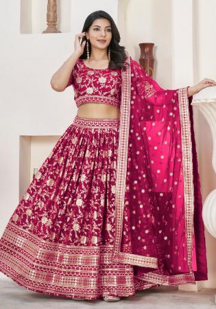 Picture of Shapely Silk Rosy Brown Lehenga Choli