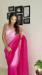 Picture of Wonderful Georgette Pale Violet Red Saree