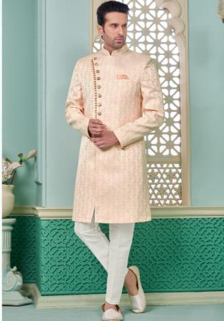 Picture of Admirable Silk Beige Indo Western