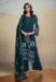 Picture of Crepe Midnight Blue Straight Cut Salwar Kameez