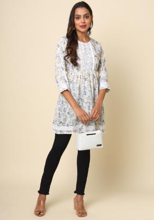Picture of Magnificent Cotton Light Slate Grey Kurtis & Tunic