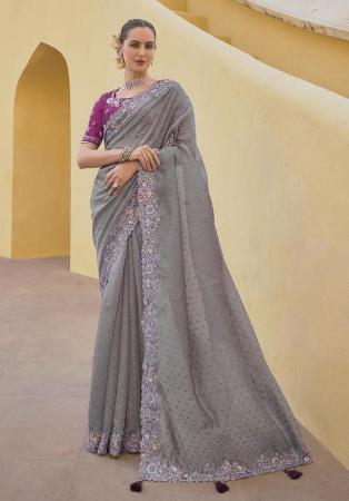 Picture of Taking Silk Grey Saree