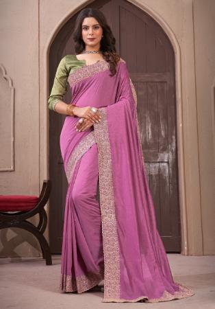 Picture of Beauteous Georgette Thistle Saree