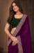 Picture of Comely Georgette Purple Saree