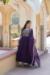 Picture of Statuesque Georgette Purple Readymade Gown