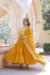 Picture of Appealing Georgette Dark Golden Rod Readymade Gown