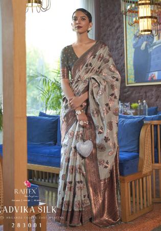 Picture of Graceful Organza Rosy Brown Saree