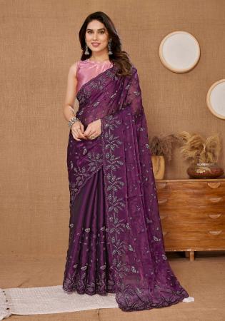 Picture of Sightly Silk Brown Saree