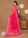 Picture of Well Formed Net Light Coral Saree