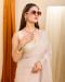 Picture of Resplendent Georgette Pale Golden Rod Saree