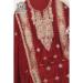 Picture of Shapely Chiffon Brown Straight Cut Salwar Kameez