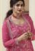 Picture of Chiffon Light Pink Straight Cut Salwar Kameez