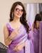 Picture of Lovely Chiffon Plum Saree