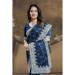 Picture of Shapely Silk Navy Blue Saree